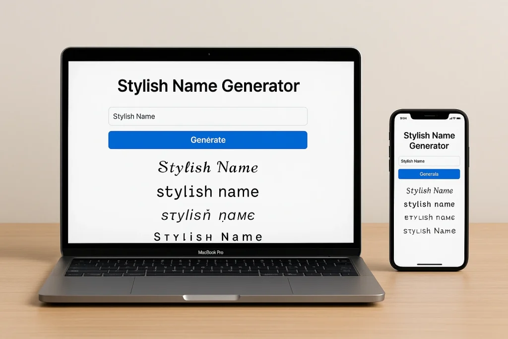 stylish name generator cool designs with different styles